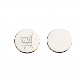 Metal trolley coin 