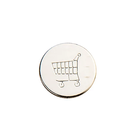 Metal trolley coin 