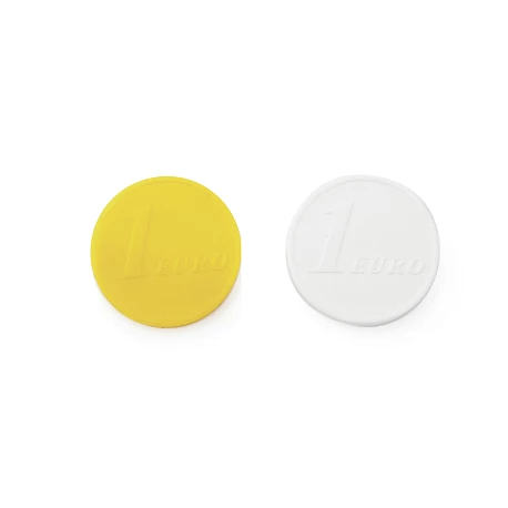 Plastic trolley coin 