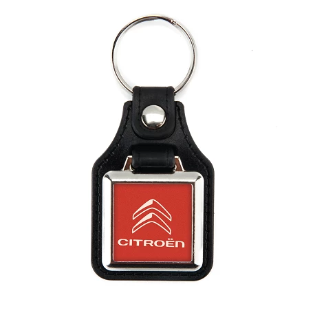 Porte-clé simili cuir carré MD-10
