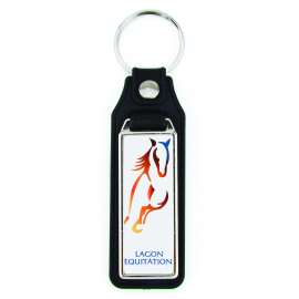 Faux leather keyring MD-18