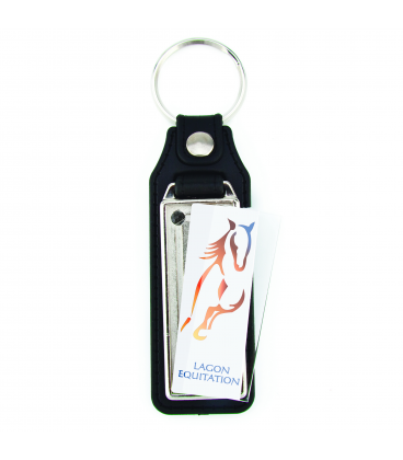 Faux leather keyring MD-18