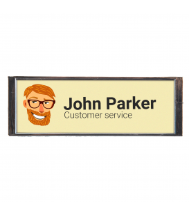 Magnetic name badge ID PLATE 64