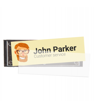 Identificador personalizable con cierre magnético PLM 64