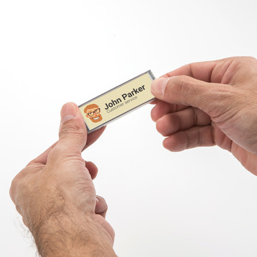 Magnetic name badge ID PLATE 64