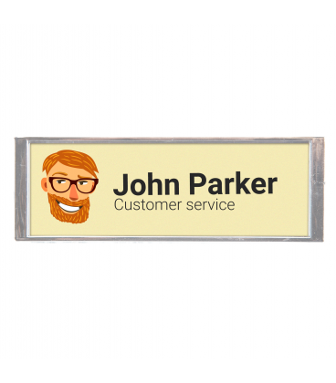 Identificador personalizable con cierre magnético PLM 64