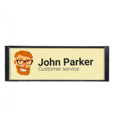 Identificador personalizable con cierre magnético PLM 64