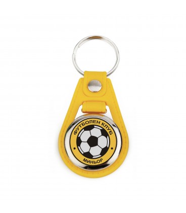 Porte-clé simili cuir rond MD-25D