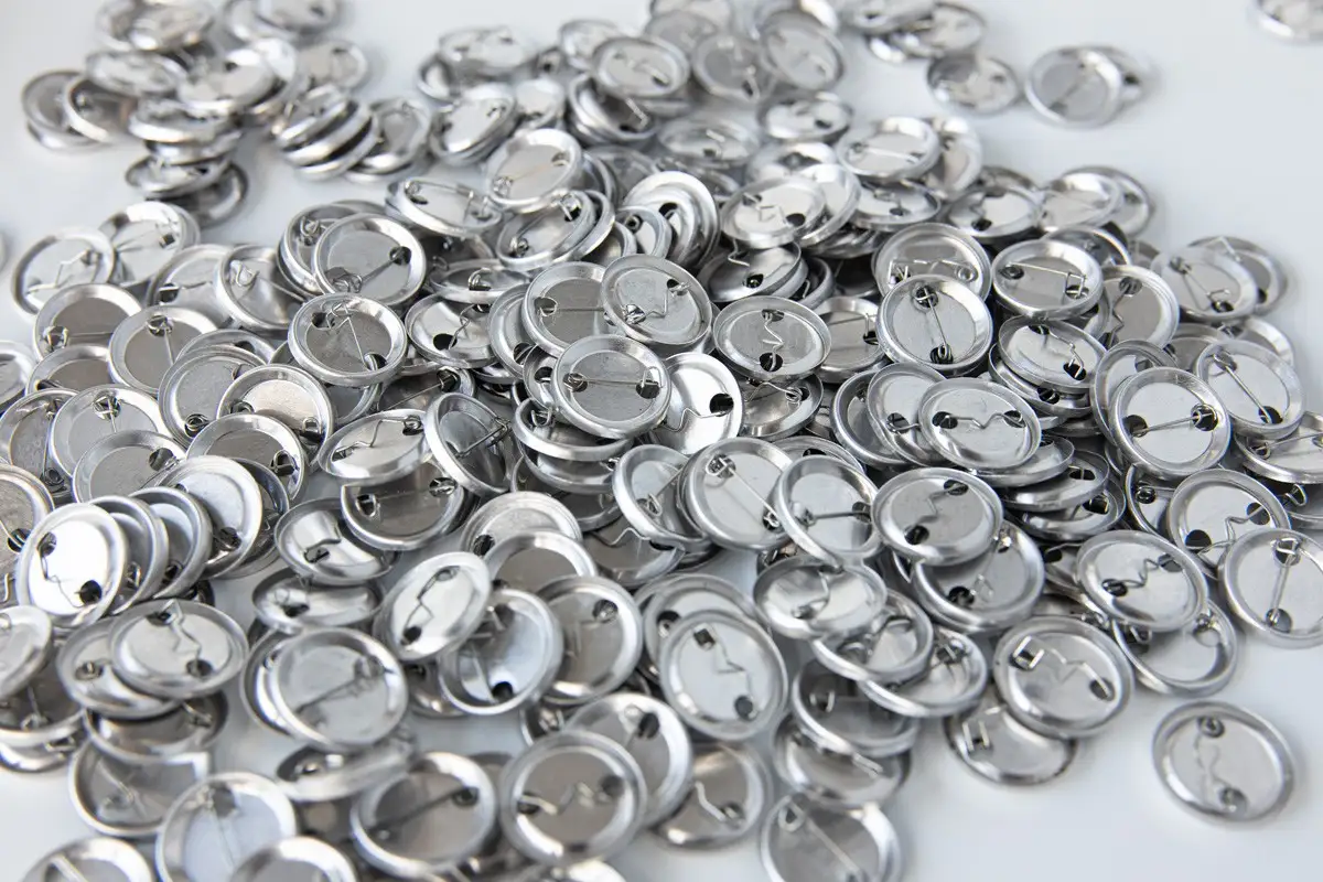 Button metal back with needle (x500)