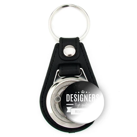 Porte-clé simili cuir UMD-25 pour impression UV