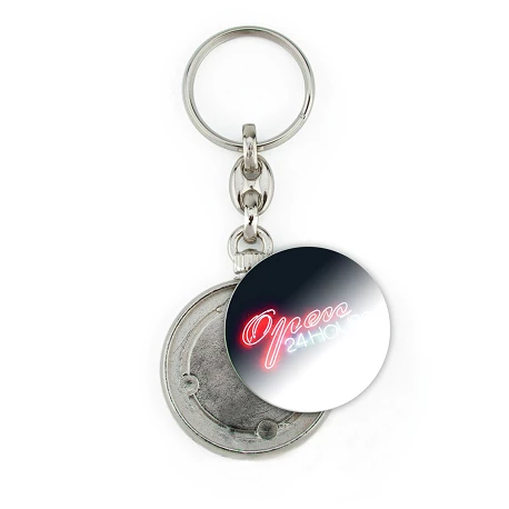 Porte-clé rond UMO-33 D pour impression UV
