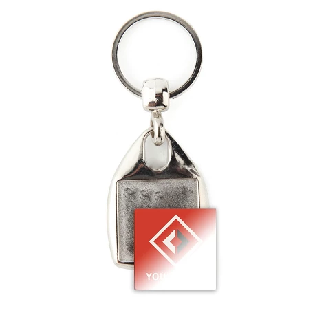 Porte-clé carré UMF-25 pour impression UV