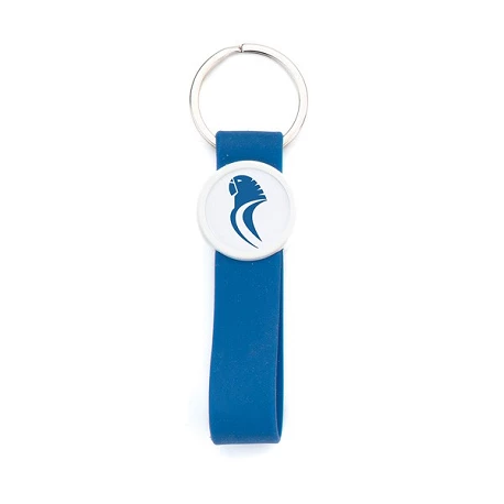 Porte-clés en silicone chromé UARM-25S pour impression UV