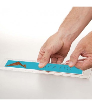 Regla de plástico personalizable 30 cm