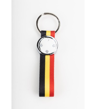 Fabric band keyring ARM-25 T with metallic case