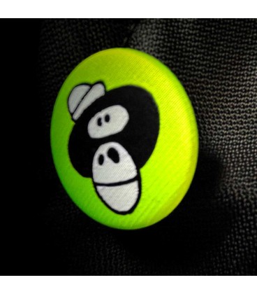 32 mm textile round button CH-Ø32