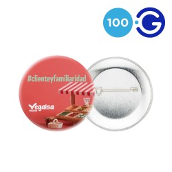 Consommables badges ronds 59 mm (x100)