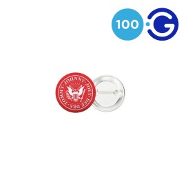 Badges vierges ronds 31mm (x100)