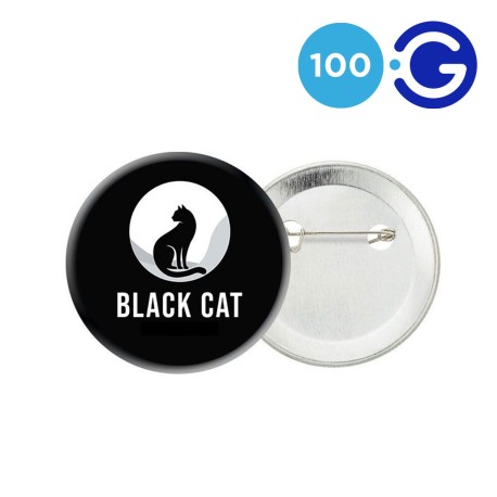 Badges vierges ronds 50mm (x100)
