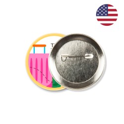Badges vierges ronds 56mm - 2 1/4 inch