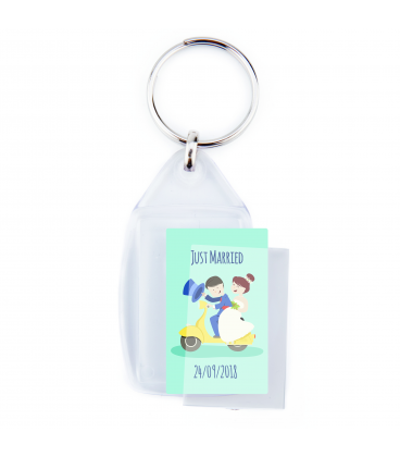 Rectangular keyring CF-40