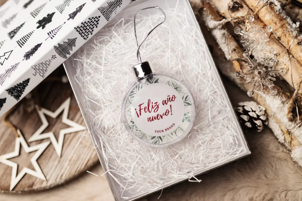 Cadeau de boule de Noël
